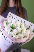 Букет белых тюльпанов  