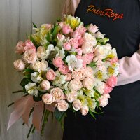 Букет из кустовых роз #R0057