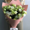 Монобукет белых махровых эустом (9 шт)