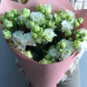 Монобукет белых махровых эустом (9 шт)