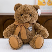 Мишка с бантиком коричневый  (50 см) 