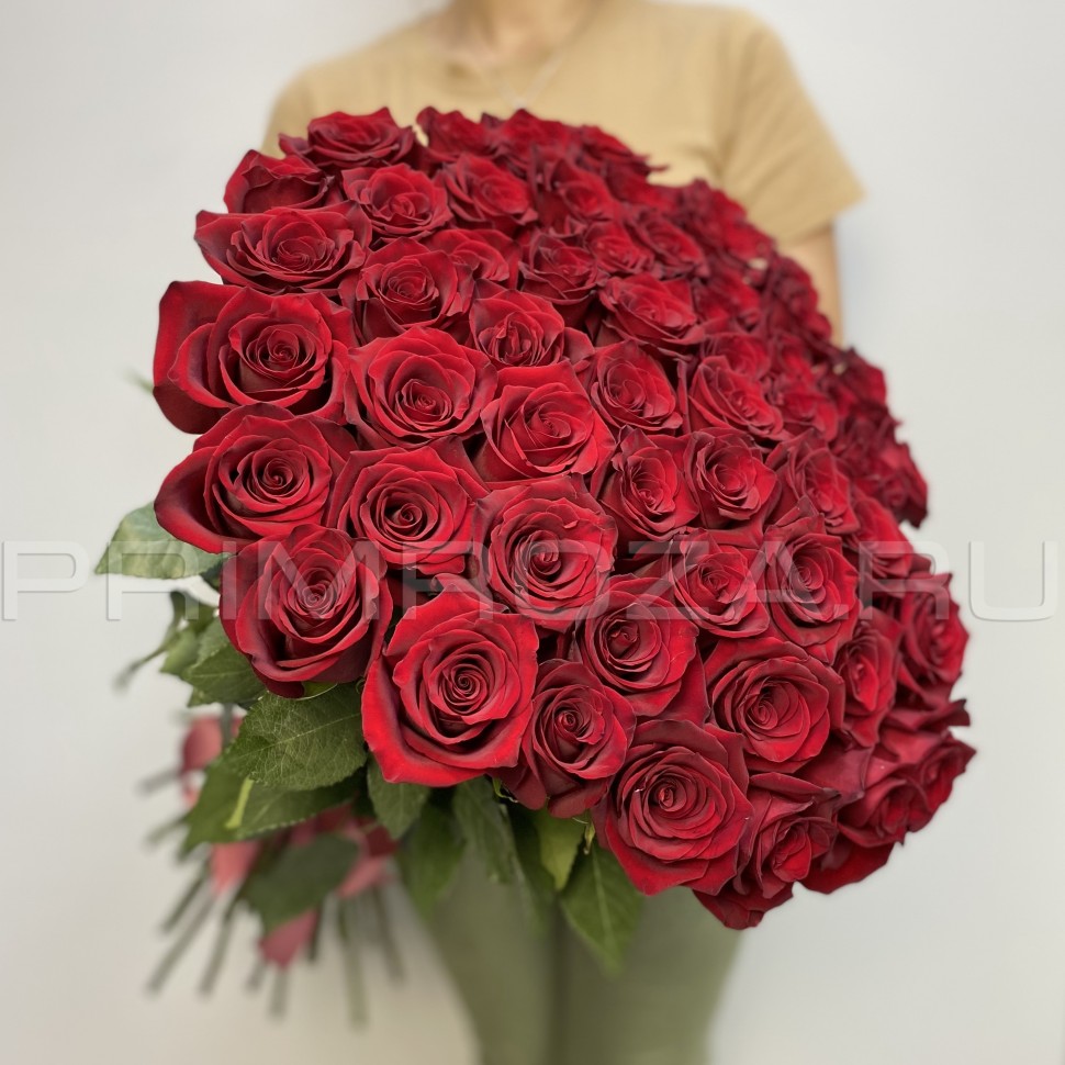 51 роза #R6384 доставка во Владивостоке фото 1 — Primroza