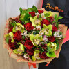 Букет из роз с орхидеями #R006013 доставка во Владивостоке фото 1 — Primroza