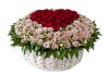 Букет из роз в виде сердца в декоративной корзине #R6019 доставка во Владивостоке фото 4 — Primroza