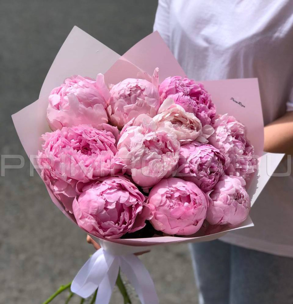 Цветы c доставкой во Владивостоке <br>Пионы #P001 