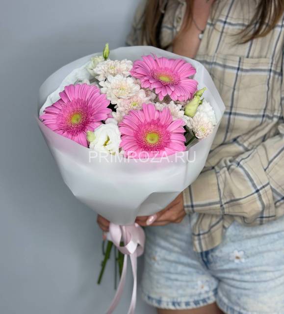 Сборный букет с герберами #6765