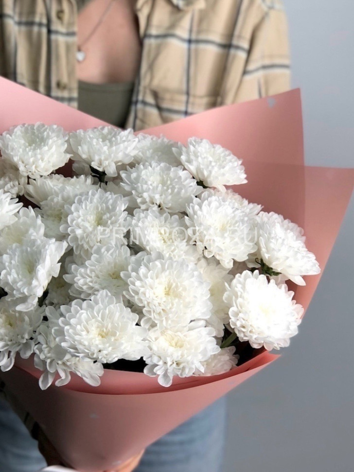 Цветы c доставкой во Владивостоке <br>Букет из 7 хризантем 