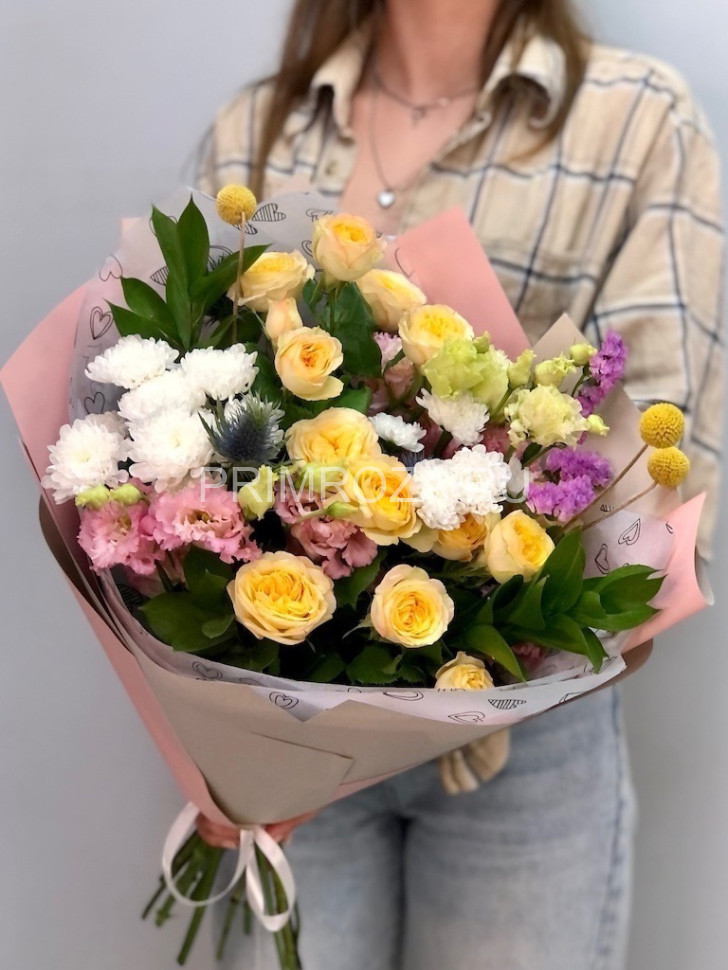 Цветы c доставкой во Владивостоке <br>Сборный букет #A6648 