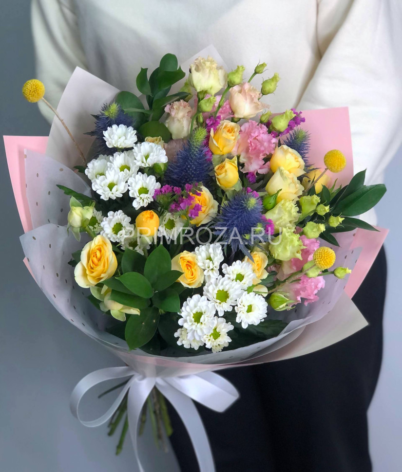 Цветы c доставкой во Владивостоке <br>Сборный букет #A6648 