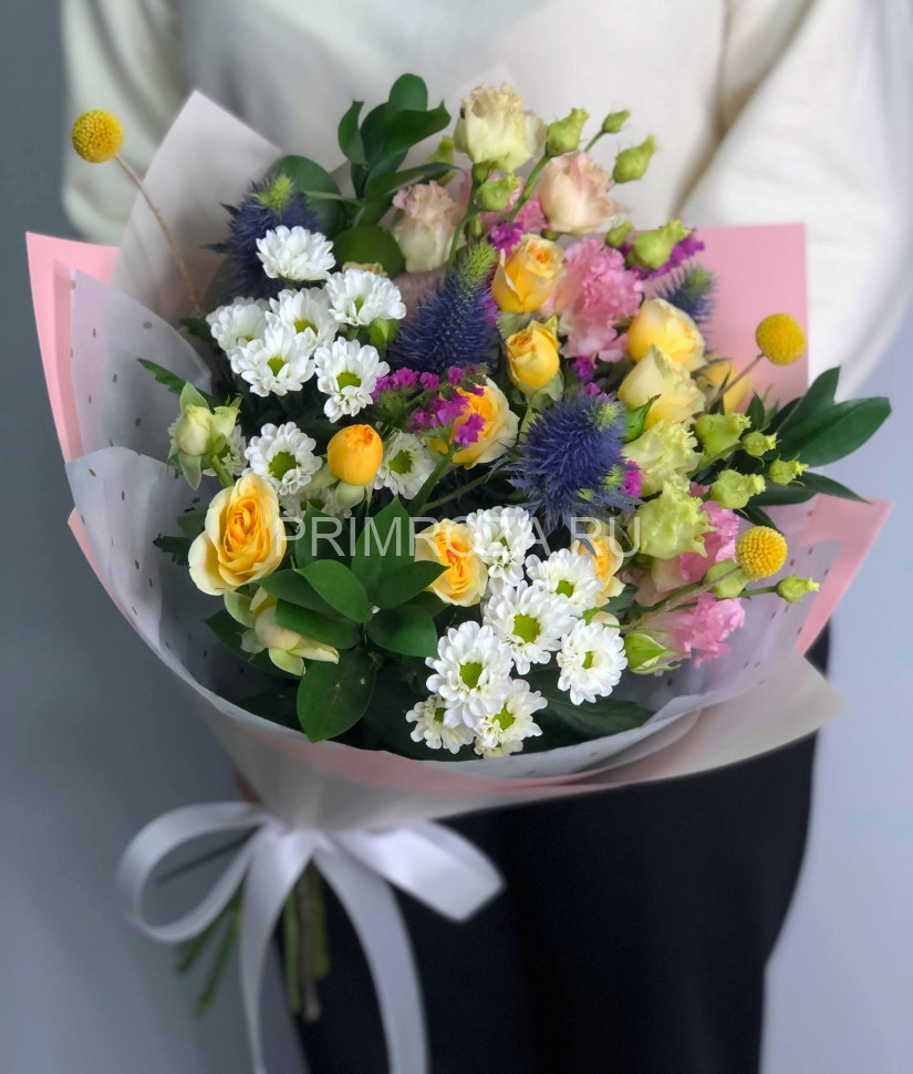 Цветы c доставкой во Владивостоке <br>Сборный букет #A6648 