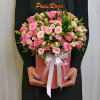 Букет из кустовой розы и альстромерии в аквабоксе #C382 доставка во Владивостоке фото 1 — Primroza