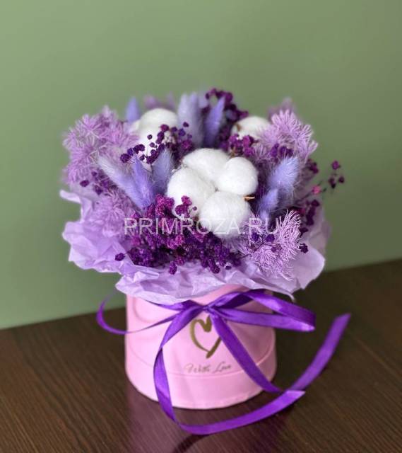 Сборная композиция из сухоцветов #B6851