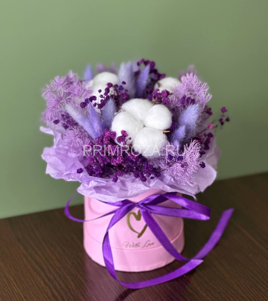 Цветы c доставкой во Владивостоке <br>Сборная композиция из сухоцветов #B6851