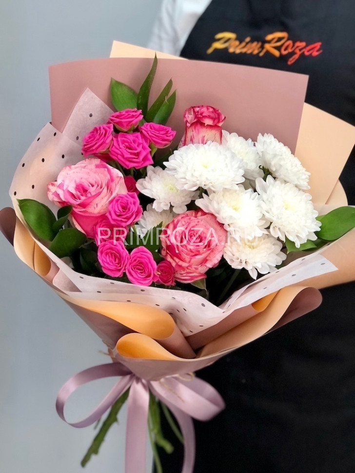 Цветы c доставкой во Владивостоке <br>Сборный букет #A2392 