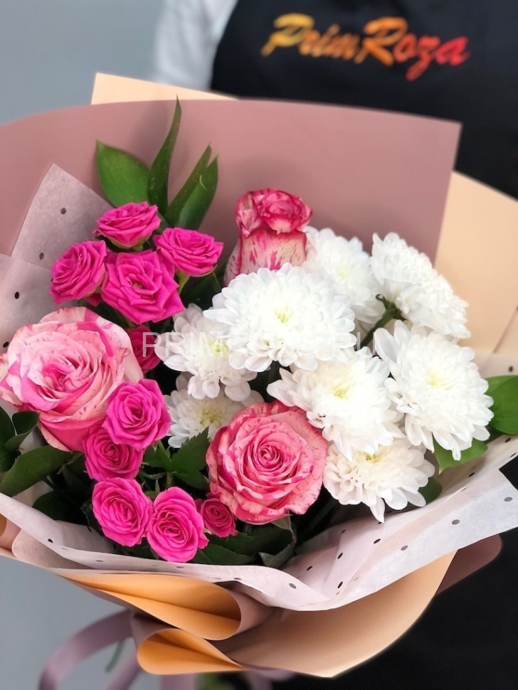 Цветы c доставкой во Владивостоке <br>Сборный букет #A2392 