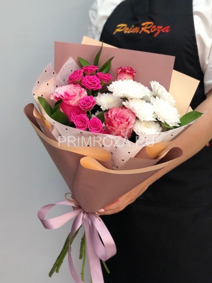 Цветы c доставкой во Владивостоке <br>Сборный букет #A2392 