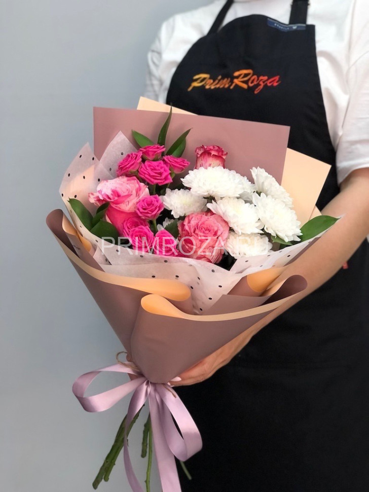 Цветы c доставкой во Владивостоке <br>Сборный букет #A2392 