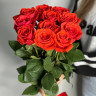 БУКЕТ ИЗ 11  ВЫСОКИХ АЛЫХ РОЗ  #R1145