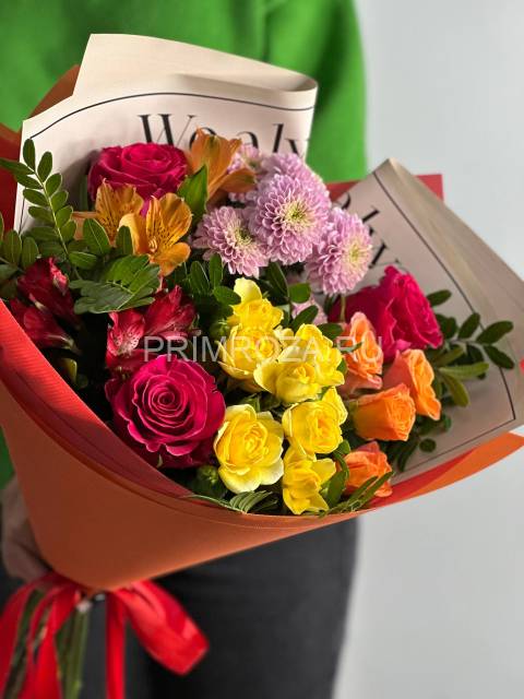 Сборный букет #А4582