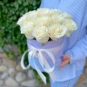 Букет из роз в шляпной коробке #С1