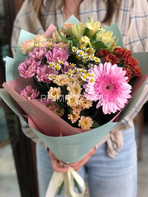 Букет с герберой