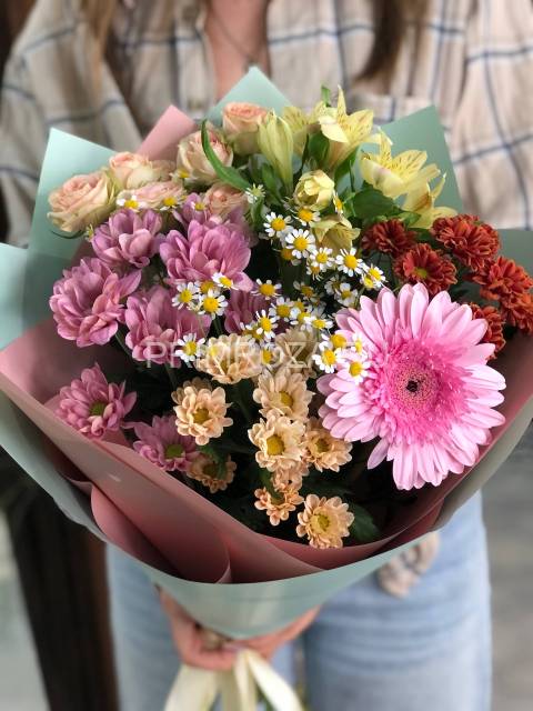 Букет с герберой