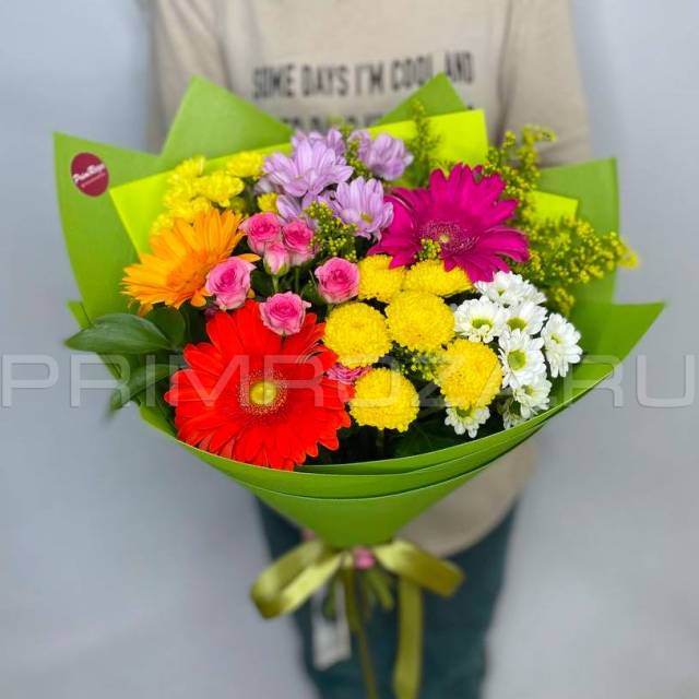 Сборный букет с герберами 