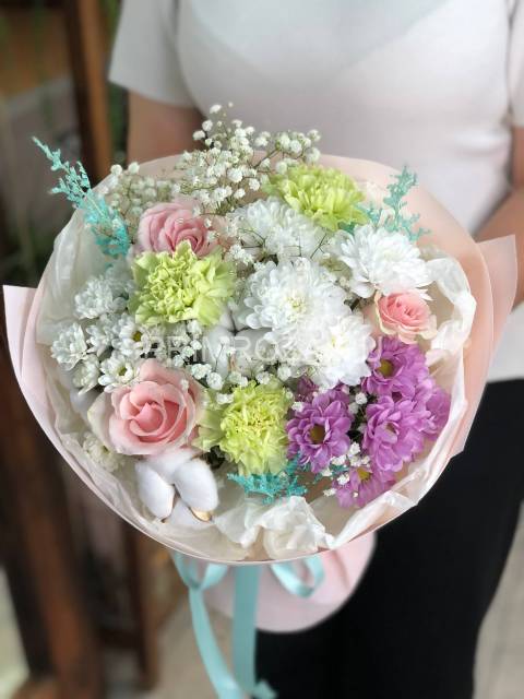 Букет- ассорти с хлопком #6347