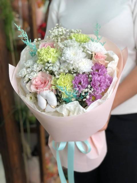 Букет- ассорти с хлопком #6347