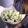 Букет белых голландских роз 