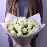 Букет белых голландских роз 