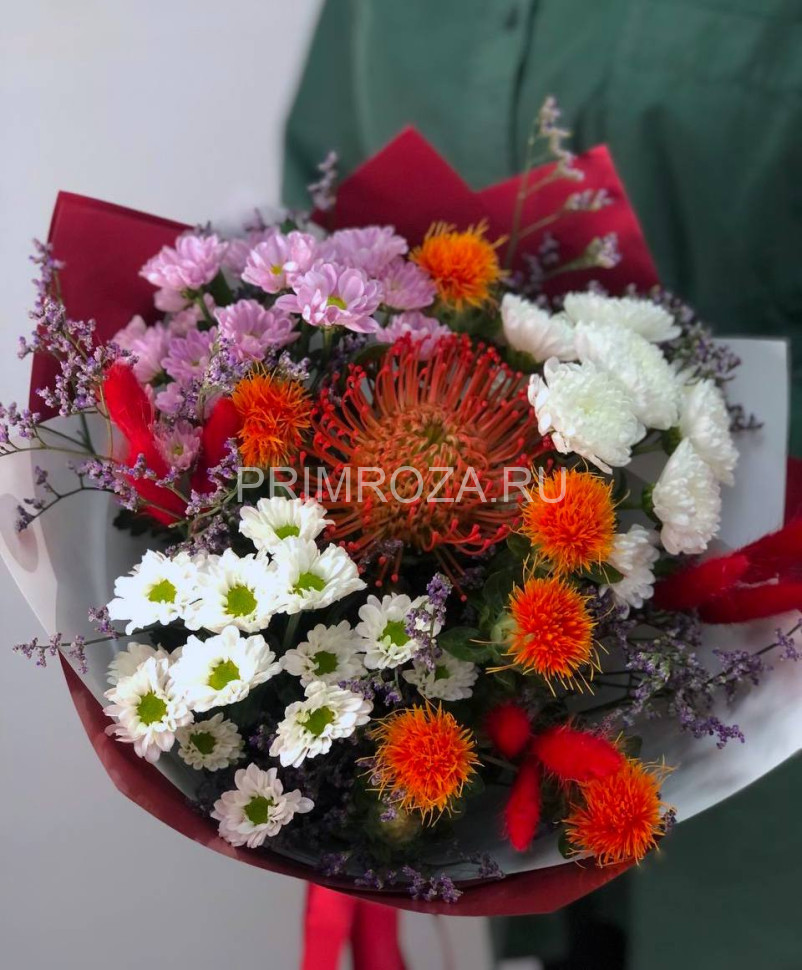 Цветы c доставкой во Владивостоке <br>Экзотический букет с нутаном #Т0998 