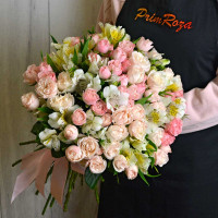 Букет из кустовых роз #R0057 