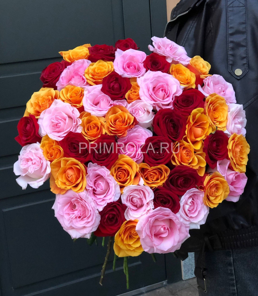 Букет из 51 розы микс