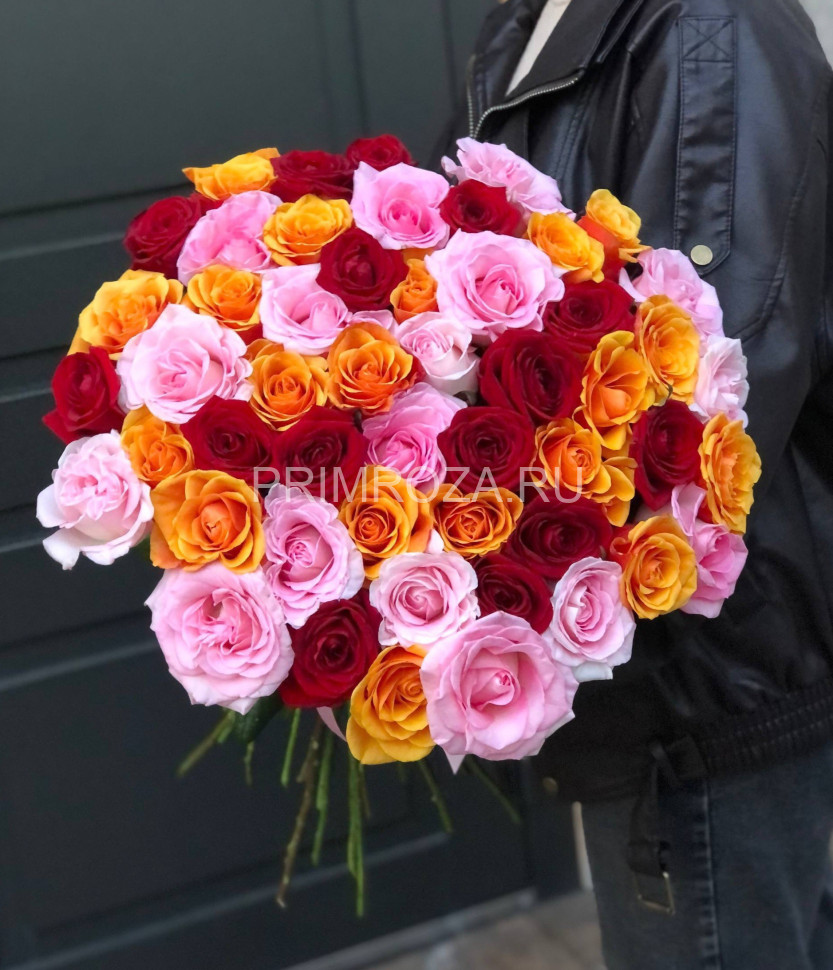 Букет из 51 розы микс