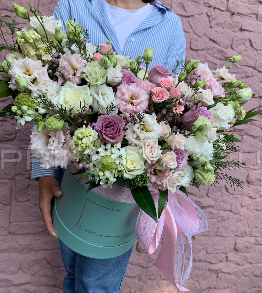 Цветы c доставкой во Владивостоке <br>#M20 Большая композиция в коробке  