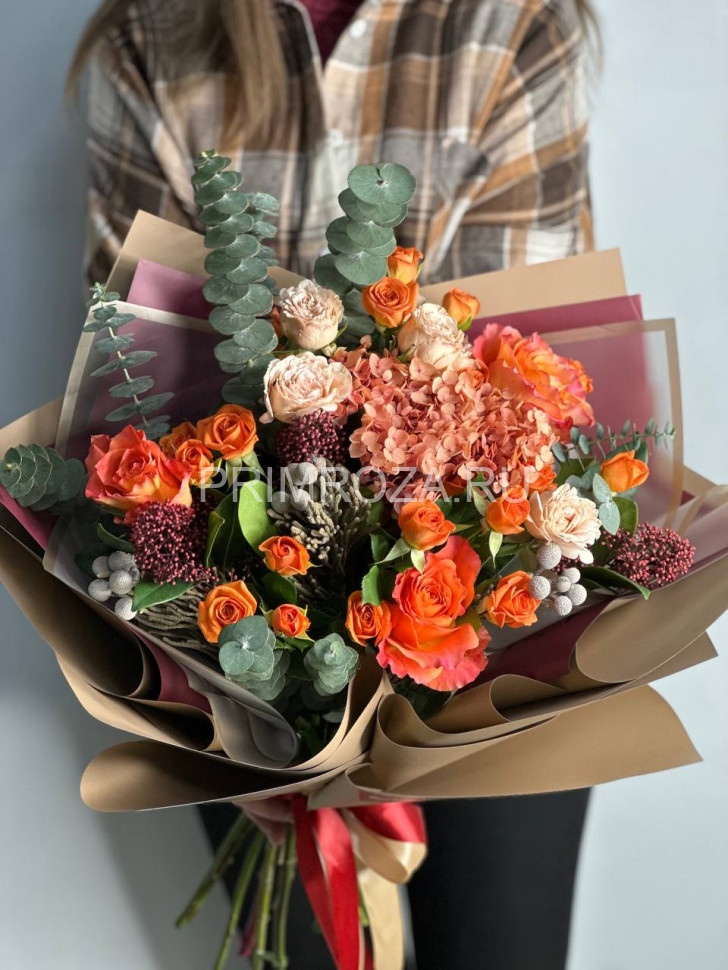 Цветы c доставкой во Владивостоке <br>Сборный букет#6691 