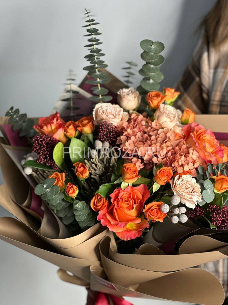 Цветы c доставкой во Владивостоке <br>Сборный букет#6691 