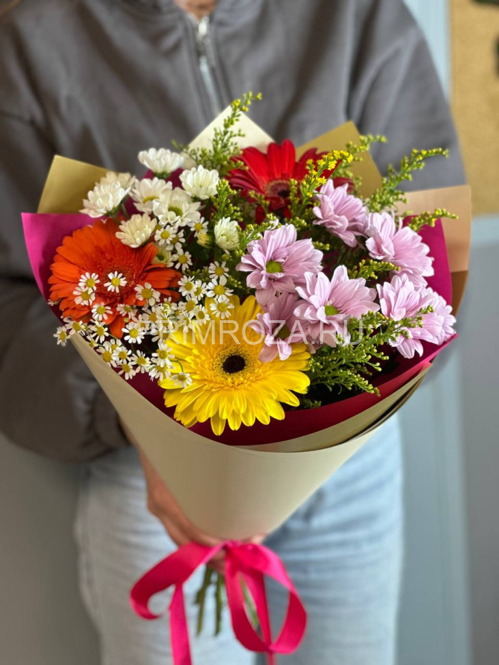 Цветы c доставкой во Владивостоке <br>Сборный букет #Т6691 