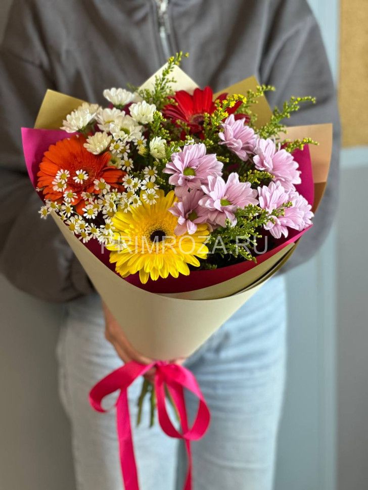 Цветы c доставкой во Владивостоке <br>Сборный букет #Т6691 