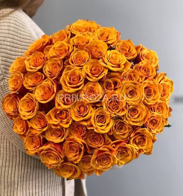 Букет из 51 оранжевых роз #DM037