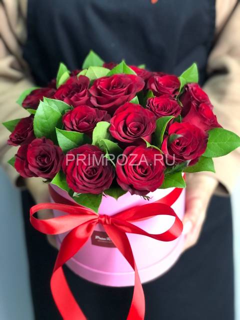 Композиция из красных роз #A0024 