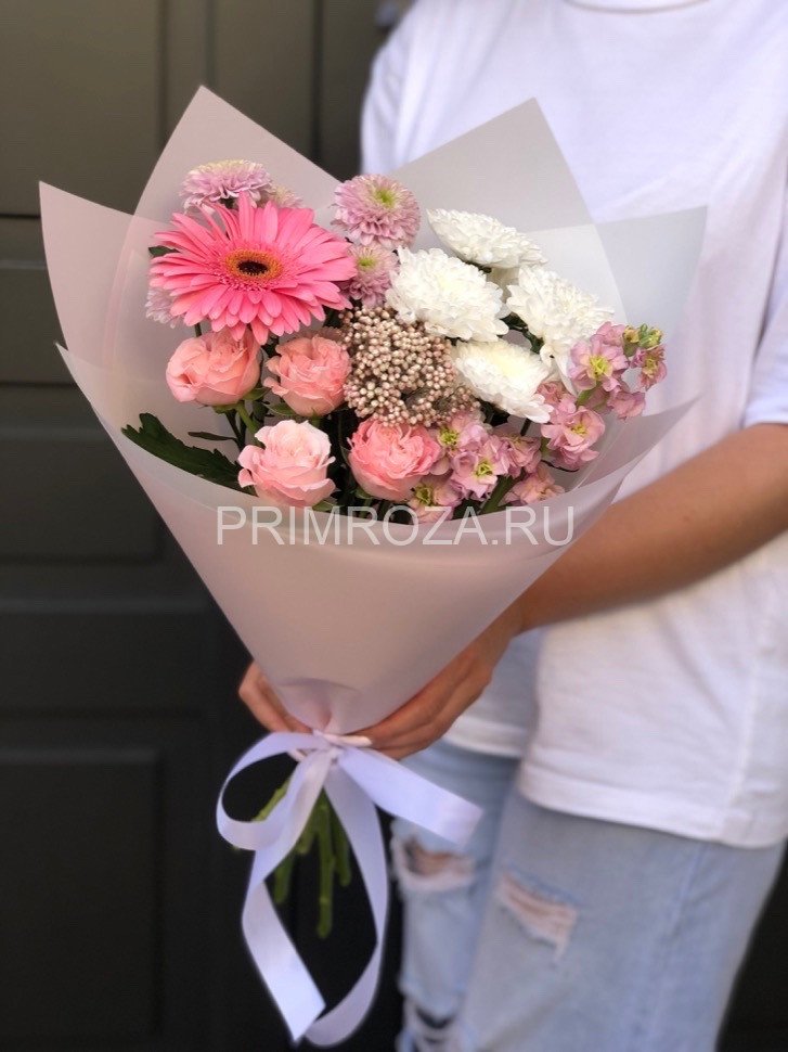 Цветы c доставкой во Владивостоке <br>Сборный букет #6704 