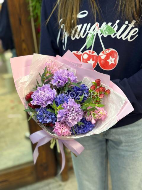 Букет с гиацинтами