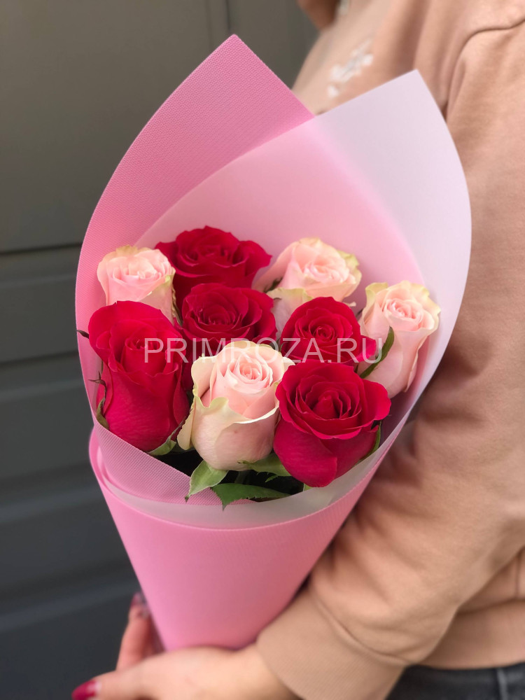 Букет из 9 роз Эквадор #А0090