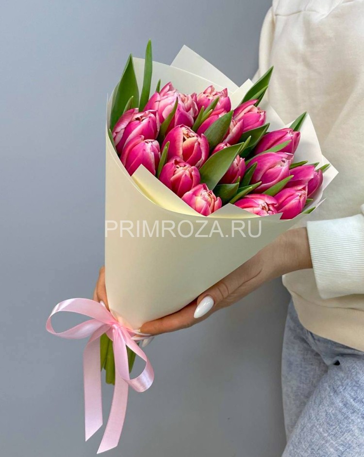 ЦветыcдоставкойвоВладивостоке<br>#DV012Букетпионовидныхтюльпанов