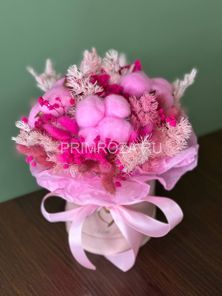 Цветы c доставкой во Владивостоке <br>Сборная композиция из сухоцветов #B6852 