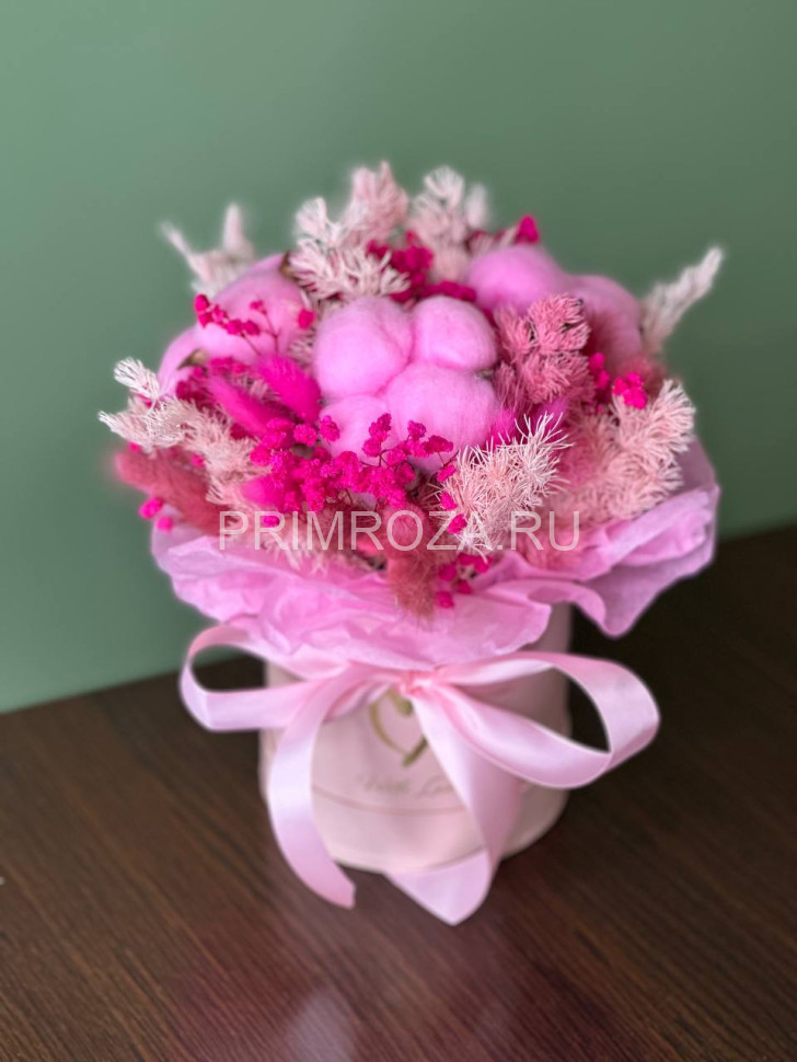 Цветы c доставкой во Владивостоке <br>Сборная композиция из сухоцветов #B6852 