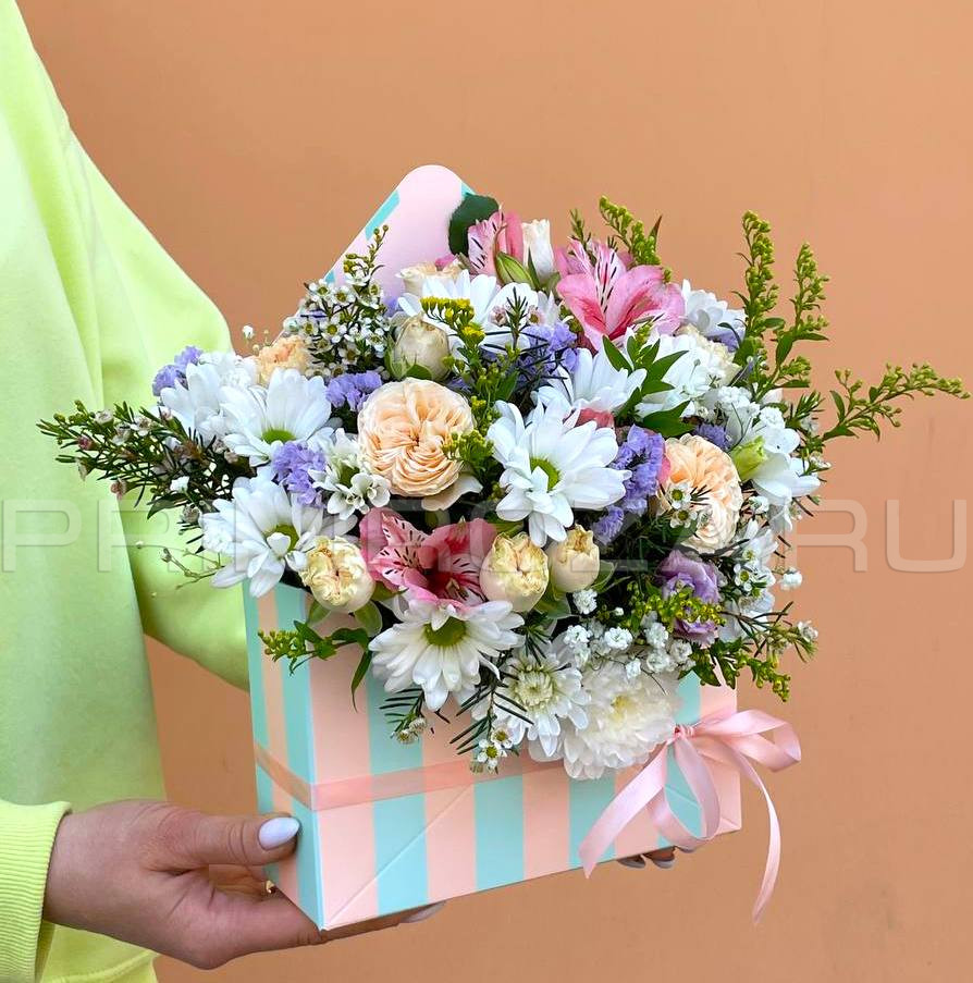 Цветы c доставкой во Владивостоке <br>Сборный конверт #A56431 