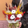 Сборная композиция из сухоцветов #B58214